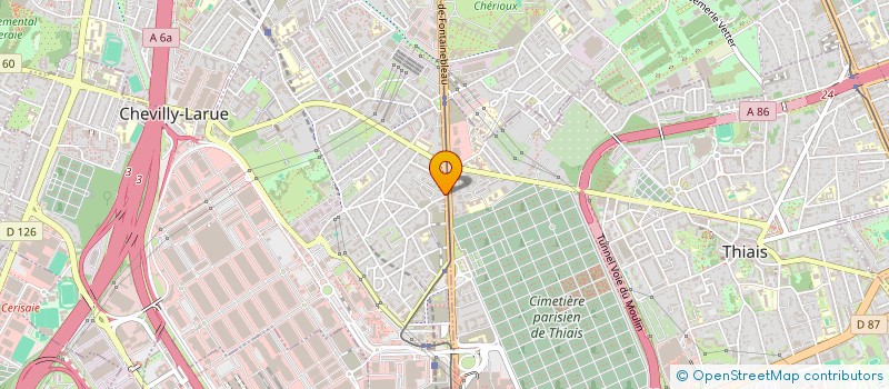 localisation de l'entreprise ROQUETA FILS S A R L  CHEVILLY-LARUE