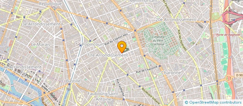 localisation de l'entreprise ROQUETTE 133  PARIS