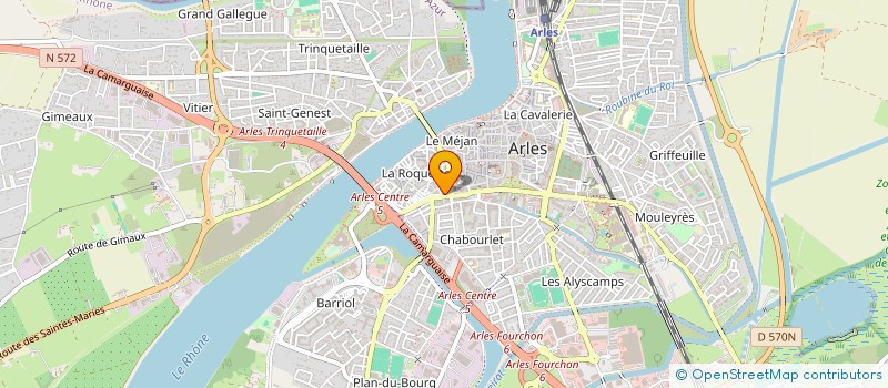 localisation de l'entreprise ROQUETTE FOOD à ARLES