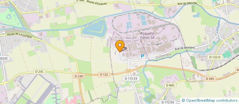 localisation de l'entreprise ROQUETTE SILADOUR à LESTREM