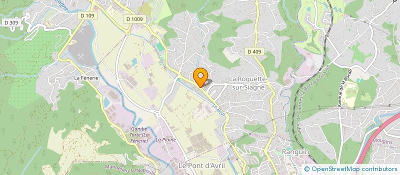 localisation de l'entreprise ROQUETTONS ENSEMBLE  LA ROQUETTE-SUR-SIAGNE