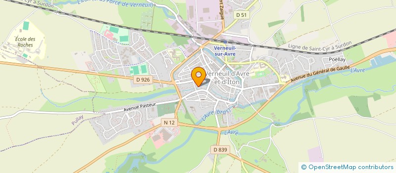 localisation de l'entreprise ROQUI 50  VERNEUIL D'AVRE ET D'ITON