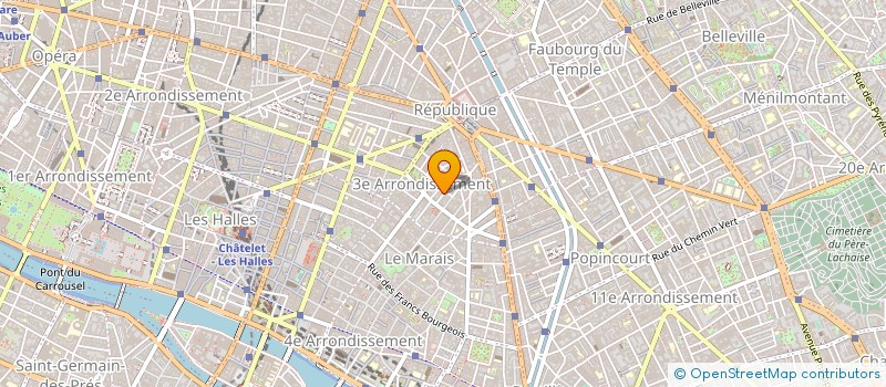 localisation de l'entreprise ROQUIER JEAN  PARIS