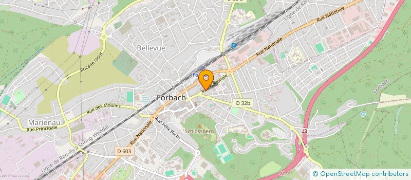 localisation de l'entreprise RORO COIFFURE  FORBACH