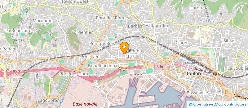 localisation de l'entreprise ROS à TOULON