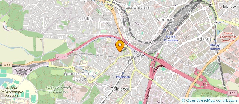 localisation de l'entreprise ROS-BAT  PALAISEAU