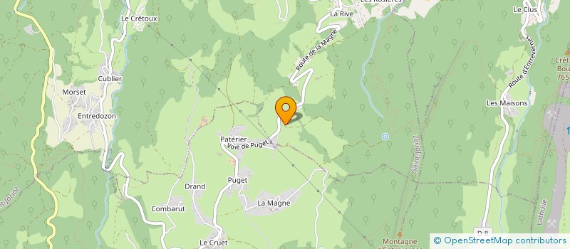 localisation de l'entreprise ROS CHAUFFAGE SANITAIRE  ENTREVERNES