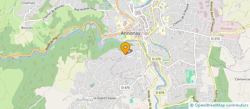 localisation de l'entreprise ROS DEPECLA à ANNONAY