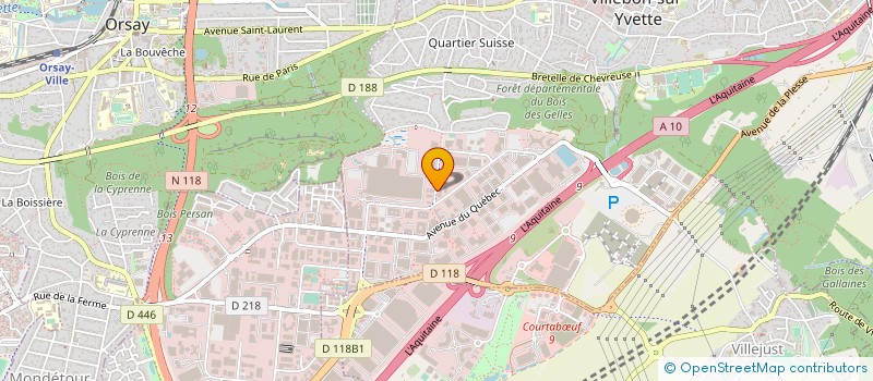 localisation de l'entreprise ROS DIGITAL 91 à VILLEBON-SUR-YVETTE