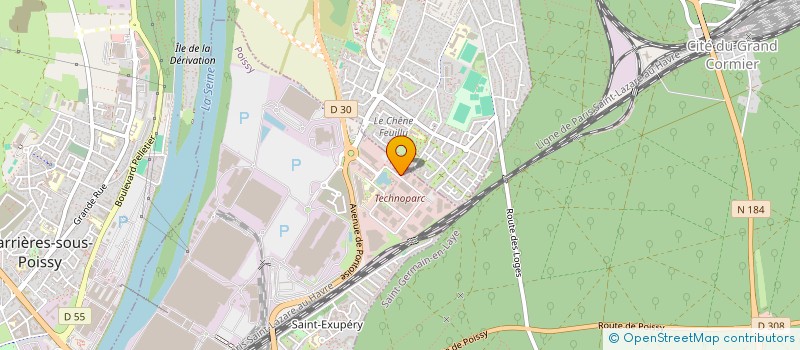 localisation de l'entreprise ROS DIGITAL 95 à POISSY