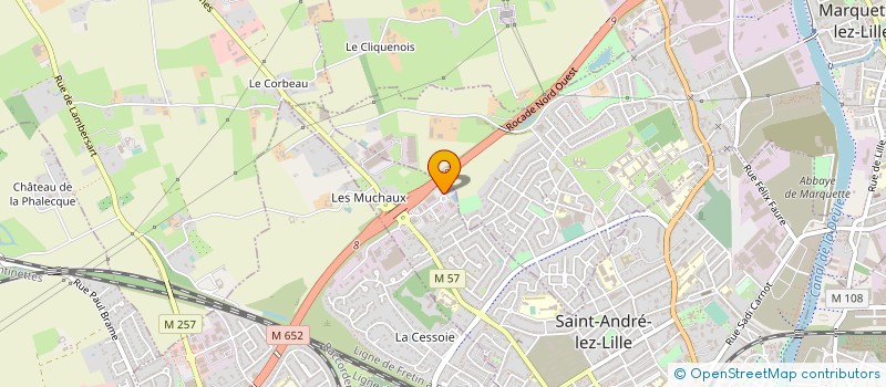 localisation de l'entreprise ROS DIGITAL HAUTS DE FRANCE à SAINT-ANDRE-LEZ-LILLE