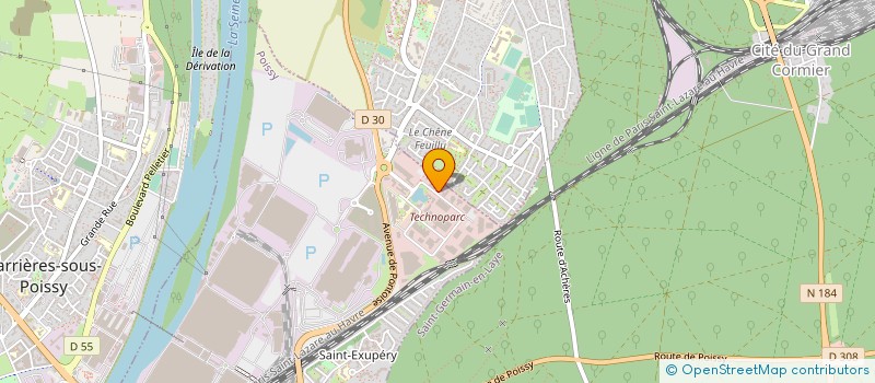 localisation de l'entreprise ROS DIGITAL IDF OUEST à POISSY