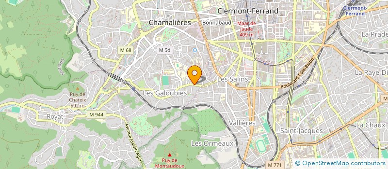 localisation de l'entreprise ROS'EAU PLOMBERIE  CHAMALIERES