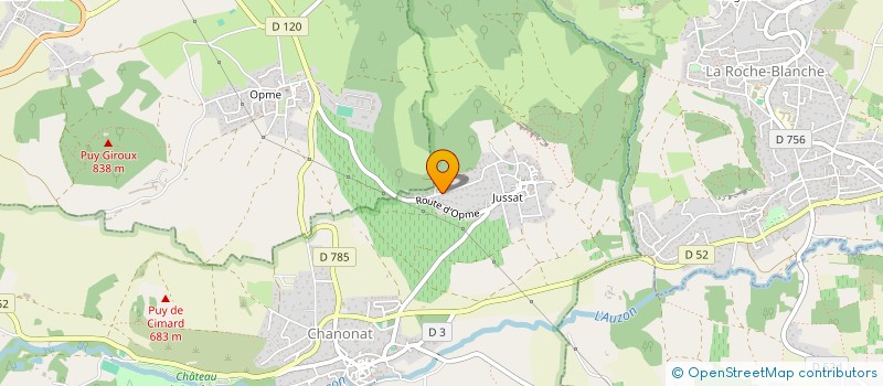 localisation de l'entreprise ROS3S  CHANONAT