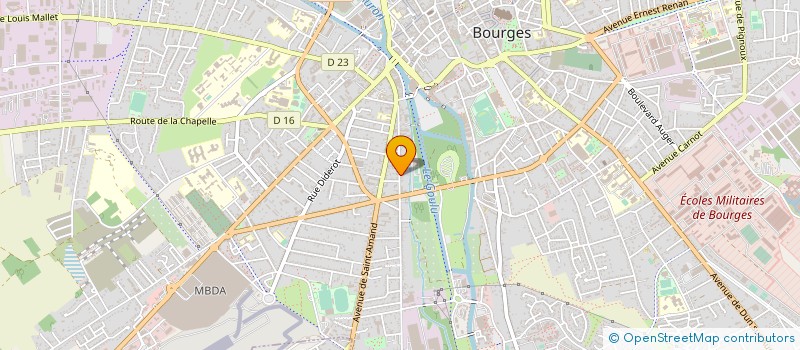 localisation de l'entreprise ROSA 18  BOURGES