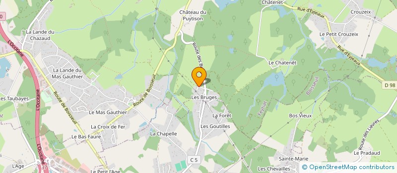 localisation de l'entreprise ROSA à FEYTIAT