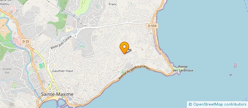 localisation de l'entreprise ROSA à SAINTE-MAXIME