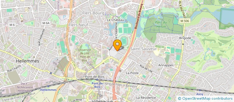 localisation de l'entreprise ROSA 44 à VILLENEUVE D ASCQ