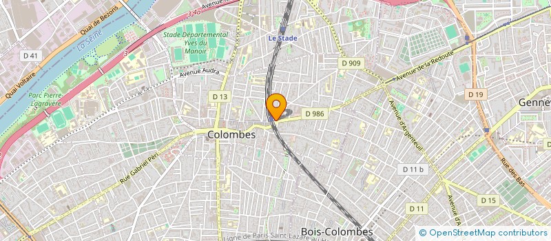 localisation de l'entreprise ROSA à COLOMBES