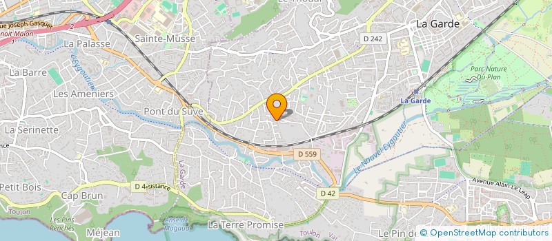 localisation de l'entreprise ROSA à LA GARDE