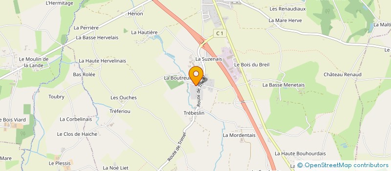 localisation de l'entreprise ROSA  SAINT-DOMINEUC