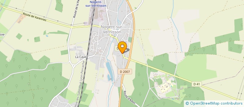 localisation de l'entreprise ROSA à NOGENT-SUR-VERNISSON