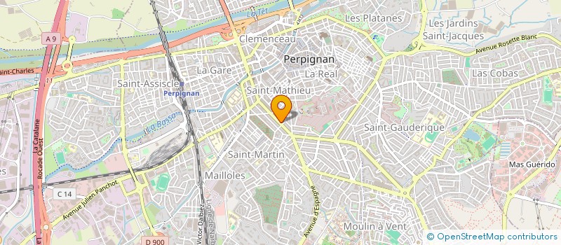 localisation de l'entreprise ROSA à PERPIGNAN