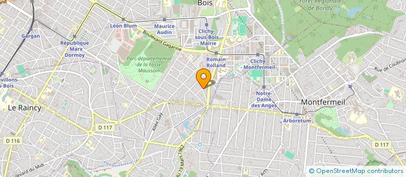localisation de l'entreprise ROSA à CLICHY-SOUS-BOIS