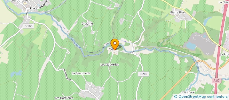 localisation de l'entreprise ROSA  VAL-DU-LAYON