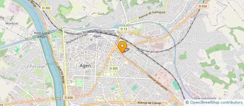 localisation de l'entreprise ROSA  AGEN