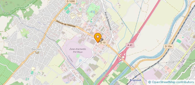localisation de l'entreprise ROSA  CROLLES