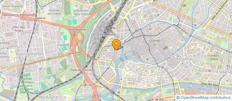 localisation de l'entreprise ROSA à STRASBOURG