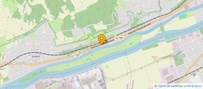 localisation de l'entreprise ROSA AUTOMOBILES  MEZY-SUR-SEINE