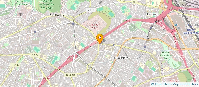 localisation de l'entreprise ROSA' BAT à NOISY-LE-SEC