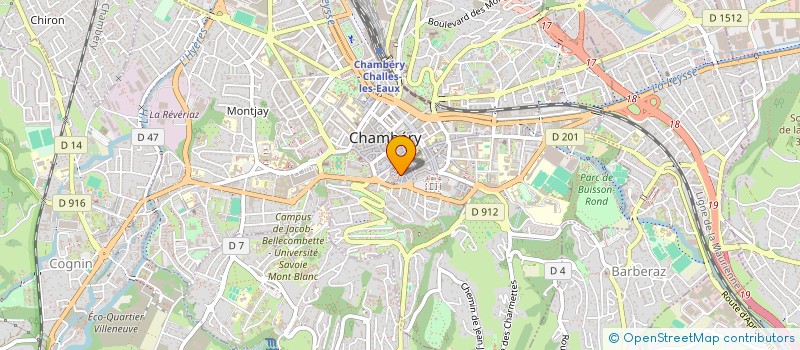 localisation de l'entreprise ROSA BEAUTY à CHAMBERY