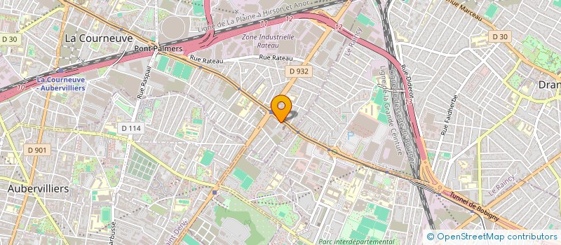 localisation de l'entreprise ROSA'BELLE à LA COURNEUVE