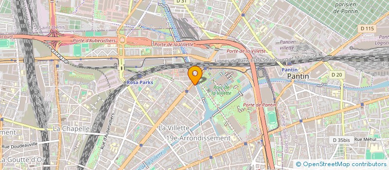 localisation de l'entreprise ROSA BONHEUR  PARIS