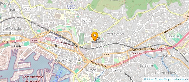 localisation de l'entreprise ROSA BONHEUR  TOULON