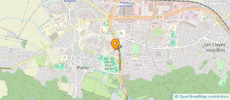 localisation de l'entreprise ROSA COIFFURE  PLAISIR