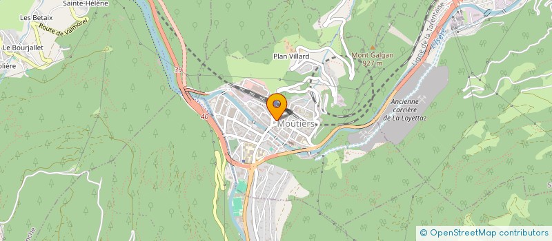 localisation de l'entreprise ROSA COMPTA à MOUTIERS