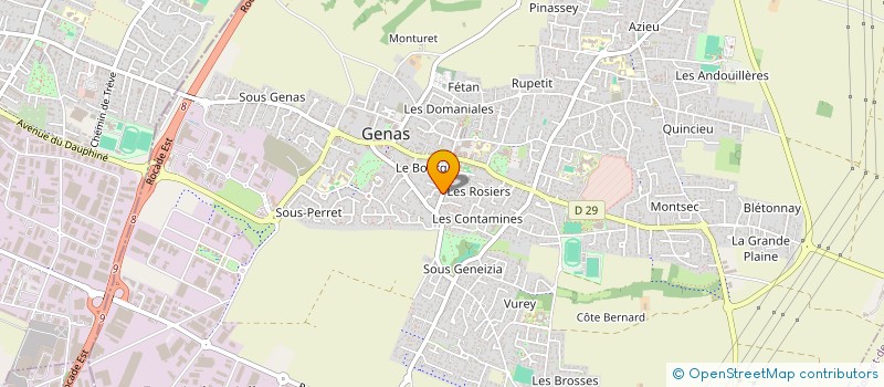 localisation de l'entreprise ROSA EXPRESS  GENAS