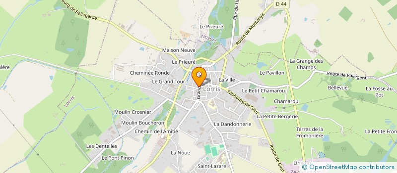 localisation de l'entreprise ROSA'FEST à LORRIS