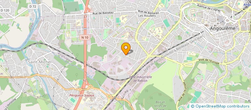 localisation de l'entreprise ROSA IMMOBILIER à ANGOULEME