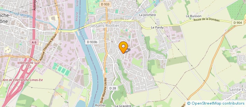localisation de l'entreprise ROSA IMMOBILIER à JASSANS-RIOTTIER