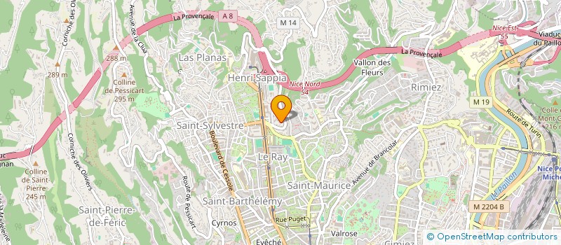 localisation de l'entreprise ROSA LEONIE à NICE