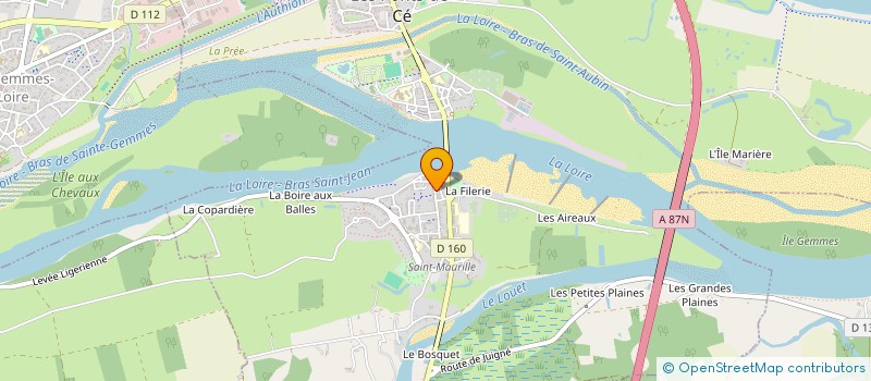 localisation de l'entreprise ROSA LOIRE  LES PONTS-DE-CE