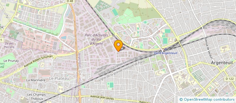 localisation de l'entreprise ROSA MISTRAL  ARGENTEUIL