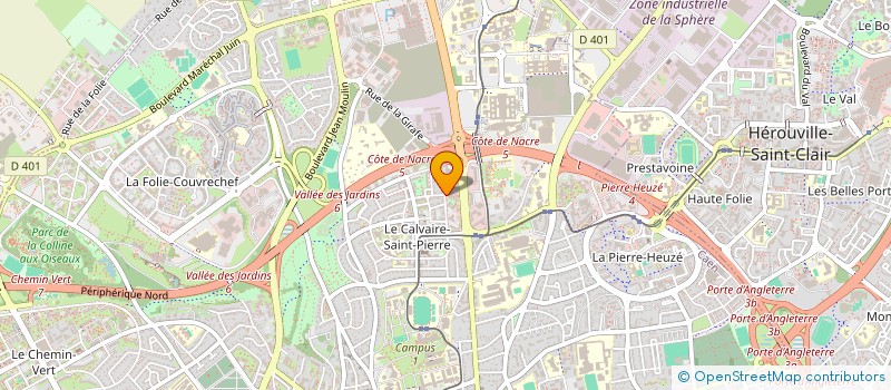 localisation de l'entreprise ROSA PARKS à CAEN