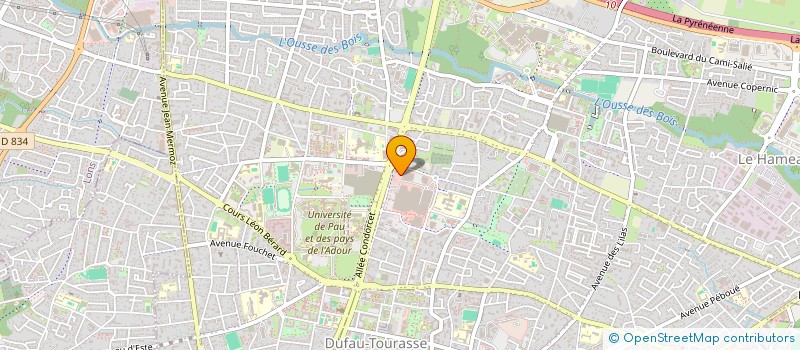 localisation de l'entreprise ROSA PARTNER à PAU