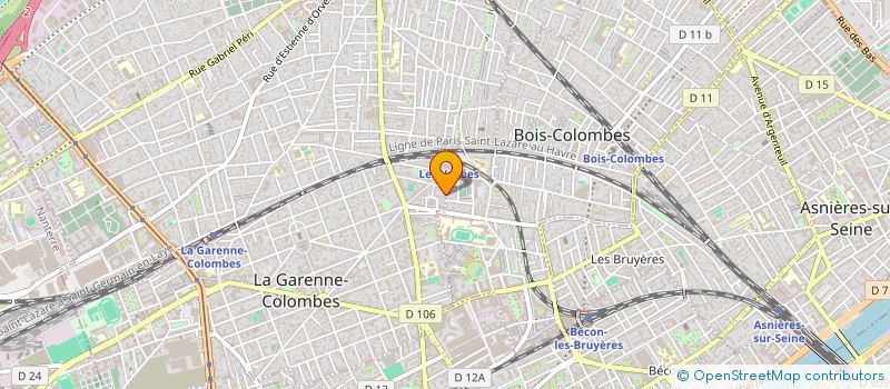 localisation de l'entreprise ROSA ROSAE à LA GARENNE COLOMBES